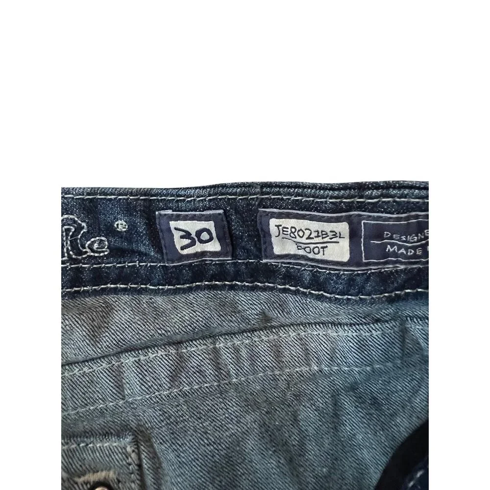 Women's Distressed Blue Jeans - Picture 5 of 9